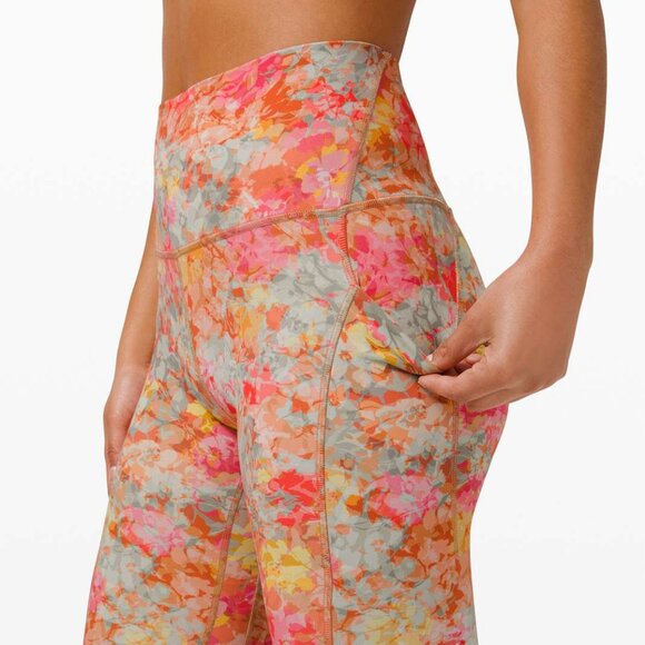 Lululemon Align High Rise Leggings with Pockets 25” Inflorescence Multi Size 8 - Picture 3 of 11